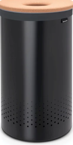 Pyykkikori Brabantia 60 L korkkikansi Matt Black