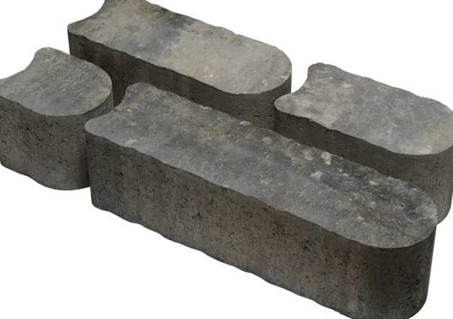 Reunakivi Rudus Laineri 140x140 mm sileä savu