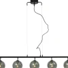 Riippuvalaisin Aneta Lighting Atom, 5-osainen, musta