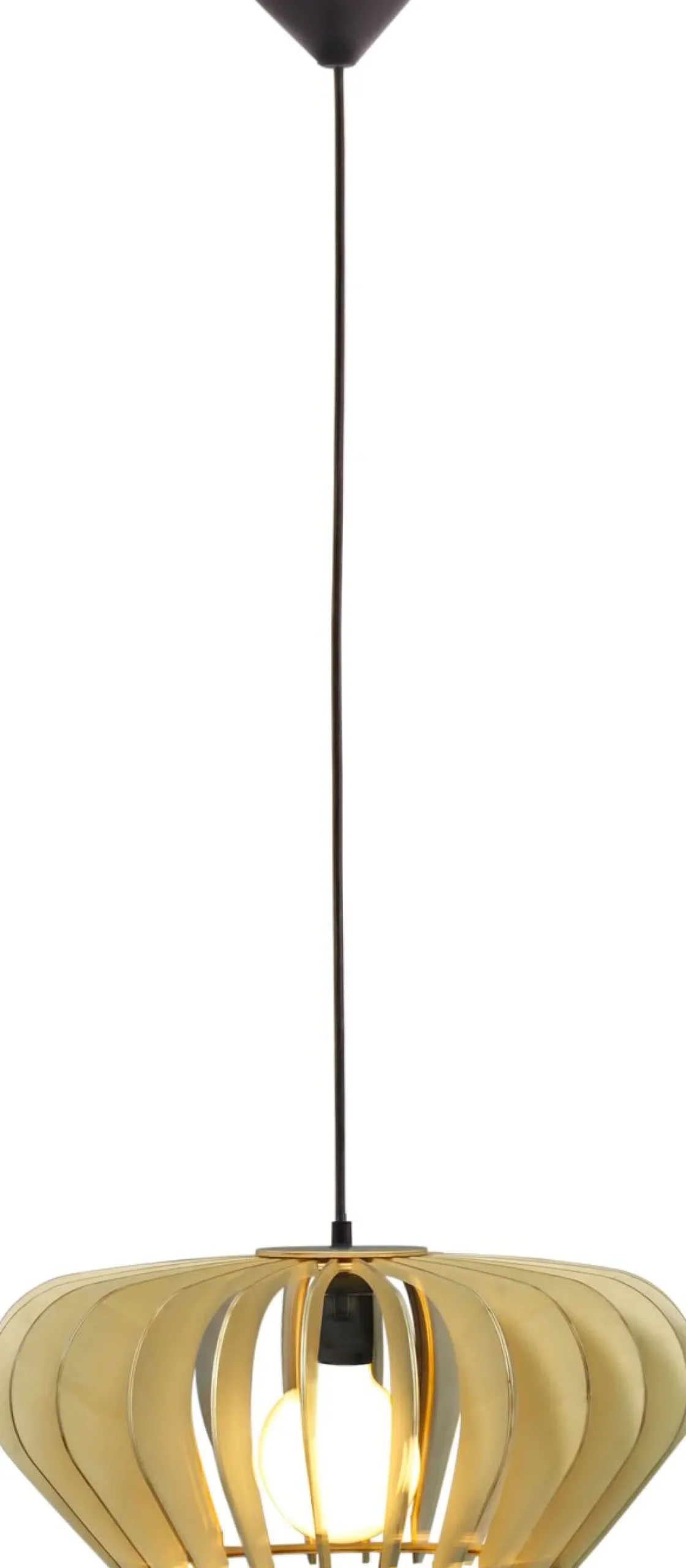Riippuvalaisin Aneta Lighting Calyps, Ø45cm, luonnollinen