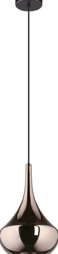 Riippuvalaisin Eglo Almoster Ø25cm E27 maks. 28W IP20 musta/kupari