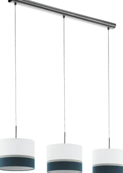Riippuvalaisin Eglo Crystal&Design Spaltini 3-osainen valkoinen/sininen