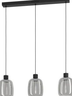 Riippuvalaisin Eglo Molochio-z LED RGB CCT 3-osainen musta