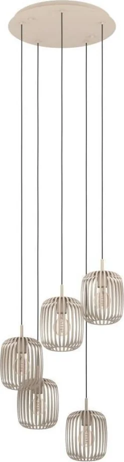 Riippuvalaisin Eglo Romazzina Ø50cm 5-osainen hiekka