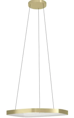 Riippuvalaisin Eglo Vallerosa, Ø58cm, LED, 25.2W, IP20, messinki/valkoinen