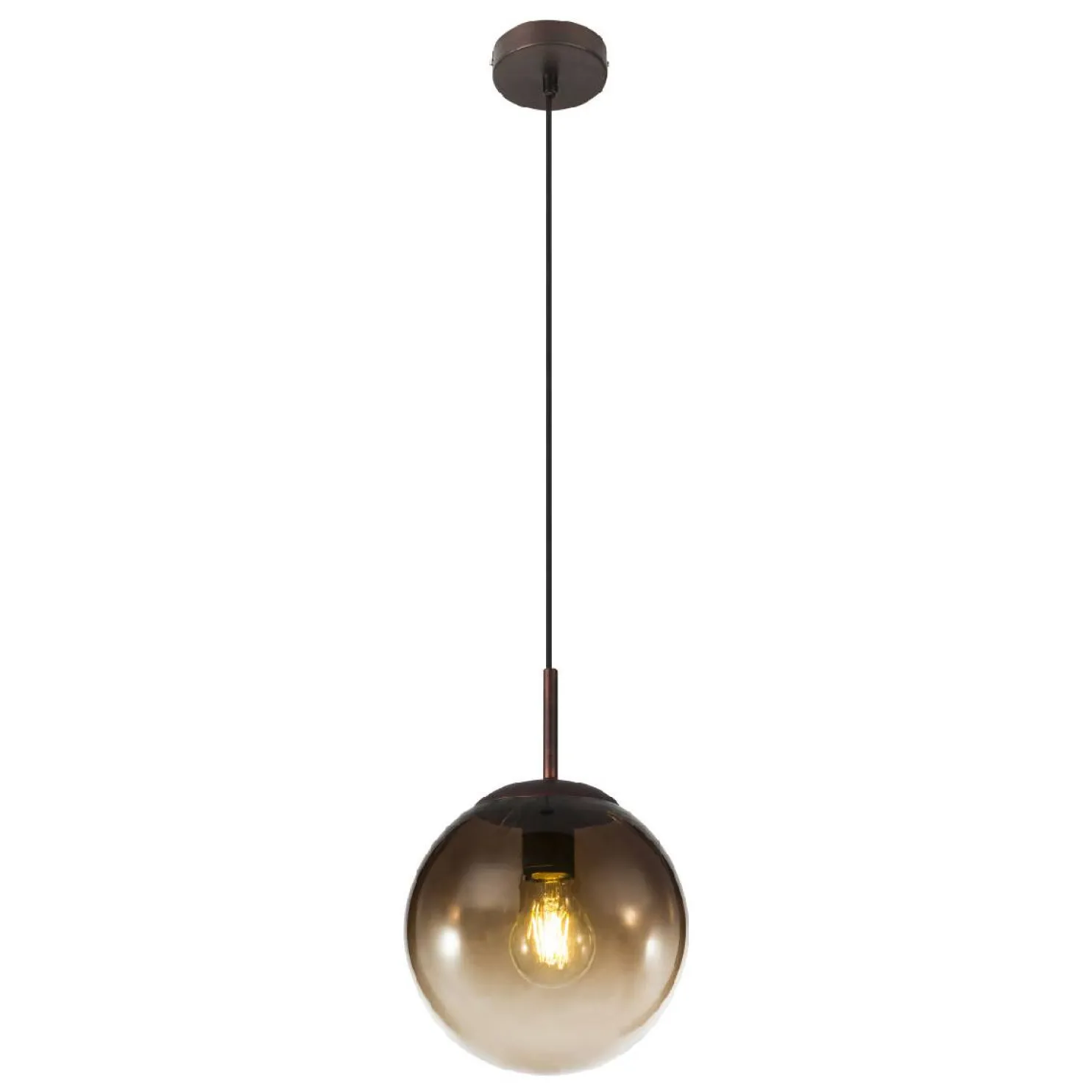 Riippuvalaisin Globo Varus Ø20cm 40W ruskea