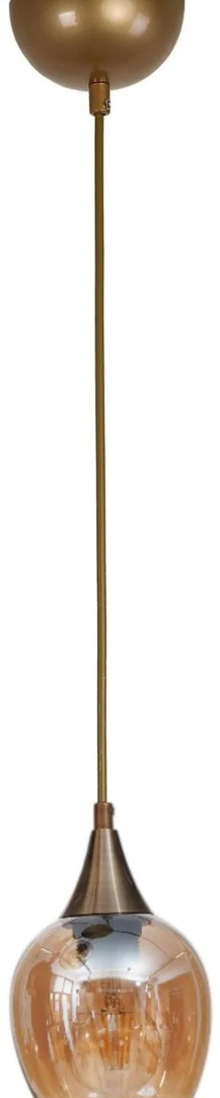 Riippuvalaisin Linento Lighting 9062-1, ø12cm, E27, max. 40W, hunaja/kulta