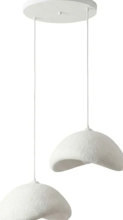 Riippuvalaisin Linento Lighting Luna 50-50-T-Nua, 2-osainen, valkoinen