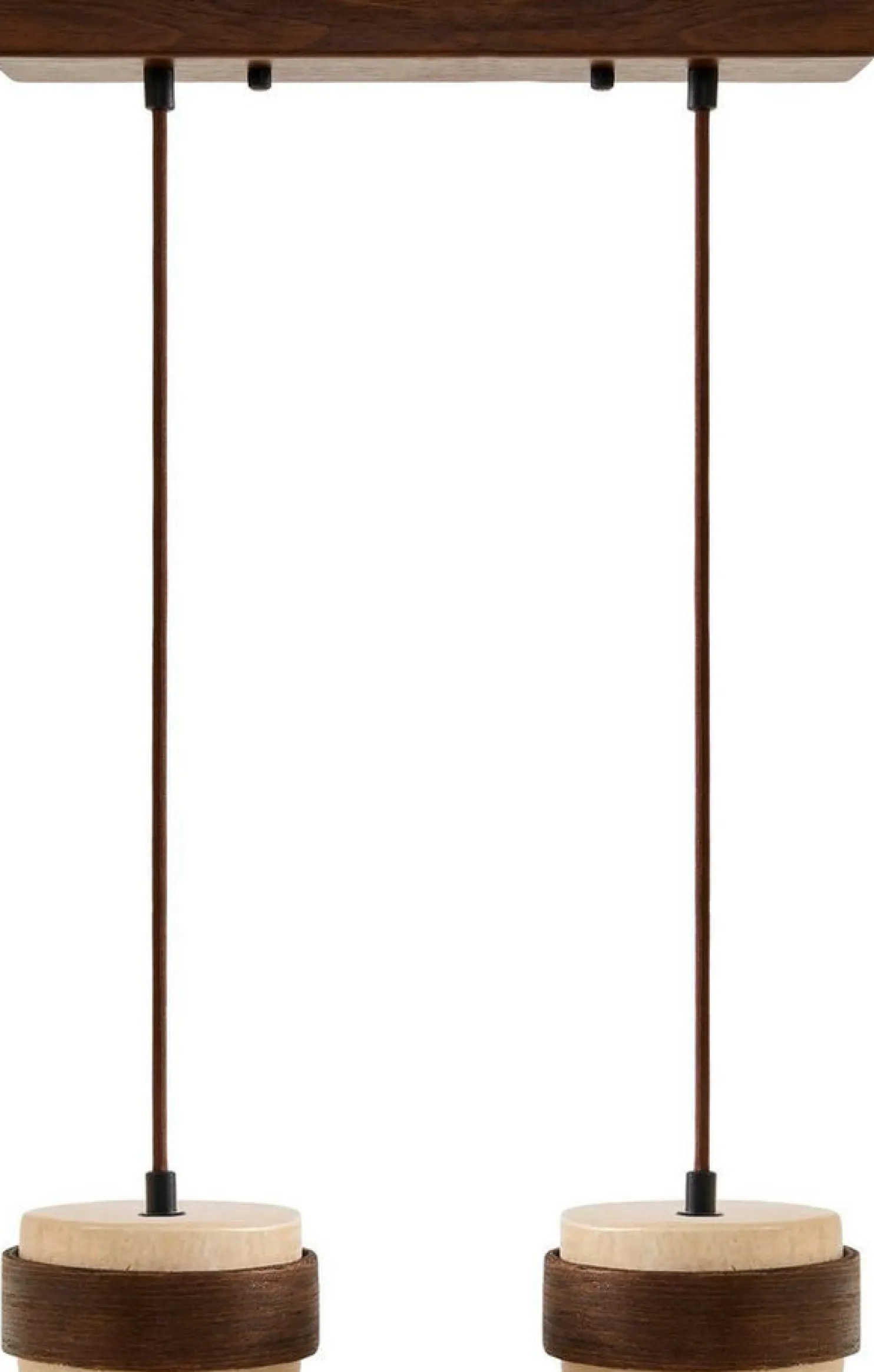 Riippuvalaisin Linento Lighting Lover B 2-osainen beige/saksanpähkinä