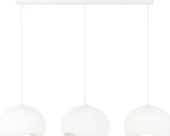 Riippuvalaisin Linento Lighting Yontu 15853A, 3-osainen, valkoinen
