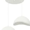 Riippuvalaisin Linento Lighting Luna 50-50-T, 2-osainen, valkoinen