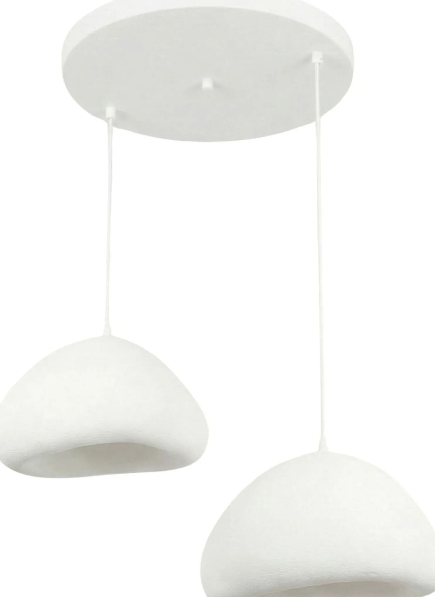 Riippuvalaisin Linento Lighting Lora 40-40-T-Luna, 2-osainen, valkoinen