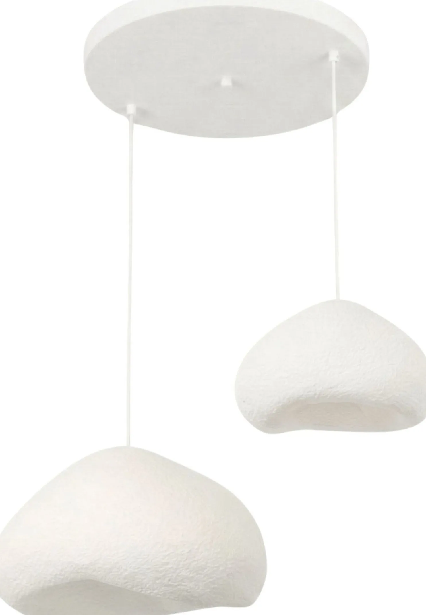 Riippuvalaisin Linento Lighting Lora 40-50-T-Nua, 2-osainen, valkoinen