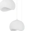 Riippuvalaisin Linento Lighting Yontu 3-osainen valkoinen
