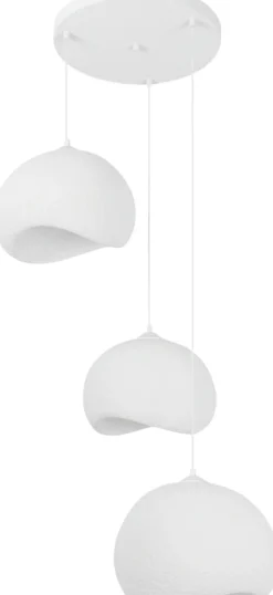 Riippuvalaisin Linento Lighting Yontu 3-osainen valkoinen