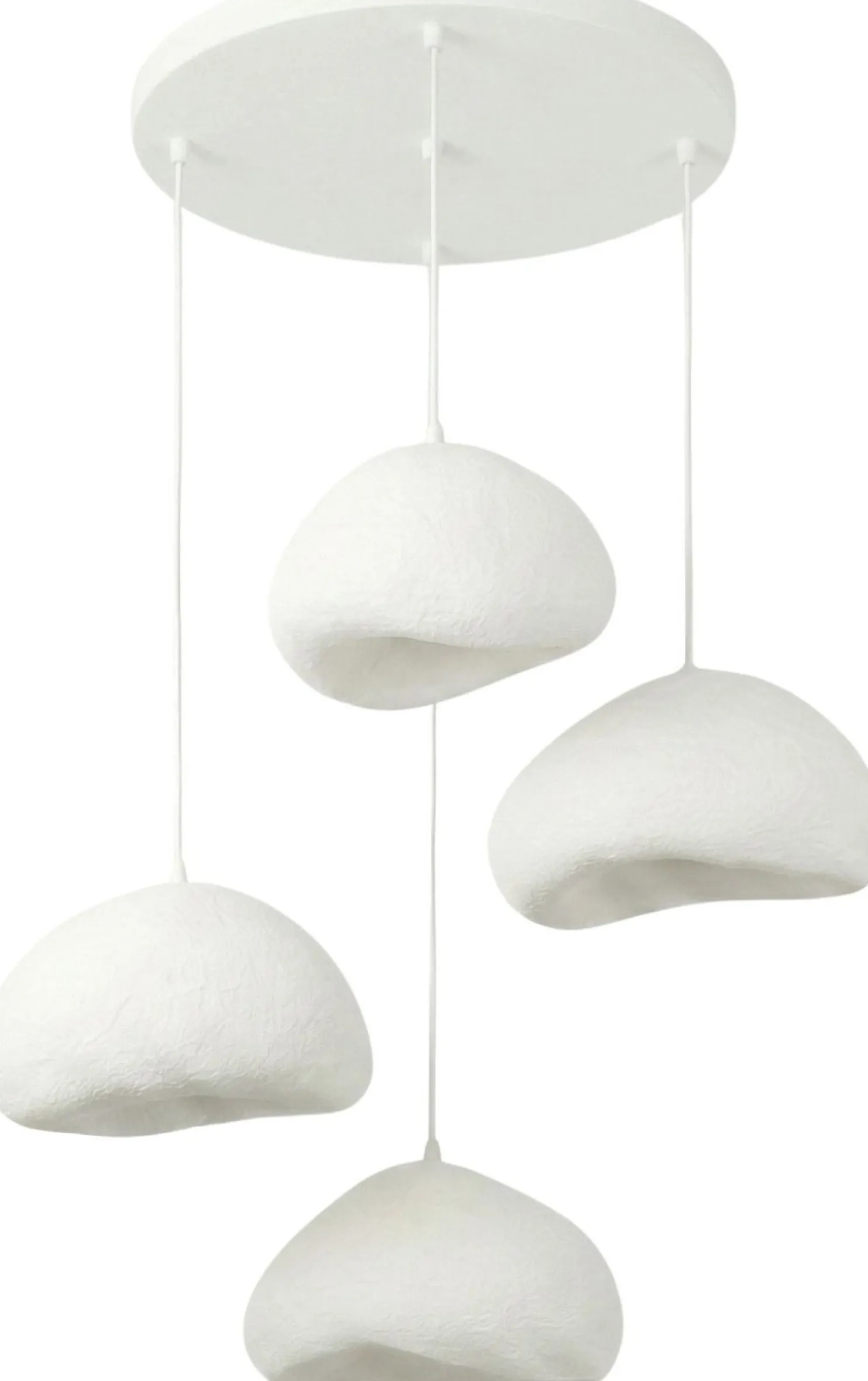 Riippuvalaisin Linento Lighting Loval Set-Lora-50-4-T-Nua, 4-osainen, valkoinen