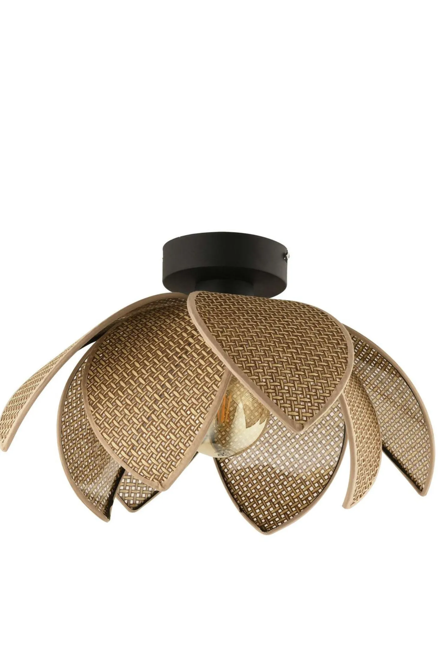 Riippuvalaisin Linento Lighting 64888, ø40cm, E27, max. 40W, IP20, beige/musta