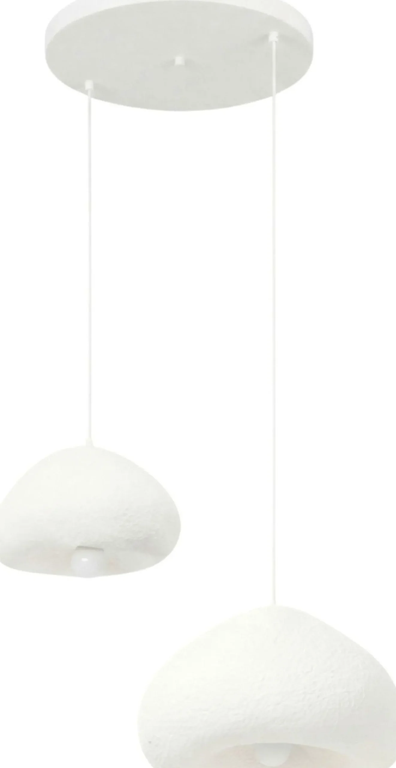 Riippuvalaisin Linento Lighting Lora 30-40-T-Nua, 2-osainen, valkoinen