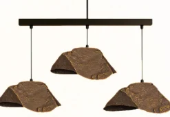 Riippuvalaisin Linento Lighting BK190 3-osainen musta/ruskea