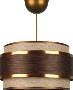Riippuvalaisin Linento Lighting BK029, Ø28cm, ruskea