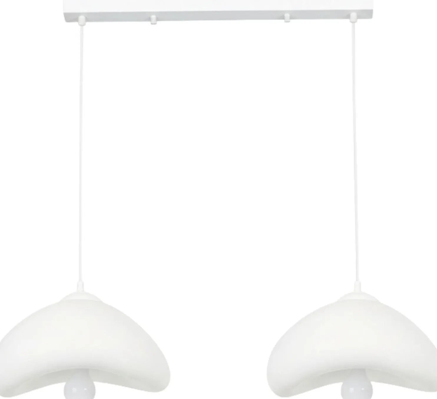 Riippuvalaisin Linento Lighting Luna 30-2-C, 2-osainen, valkoinen