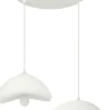 Riippuvalaisin Linento Lighting Luna 30-40-T-Nua, 2-osainen, säädettävä korkeus, valkoinen