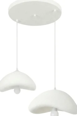Riippuvalaisin Linento Lighting Luna 30-40-T-Nua, 2-osainen, säädettävä korkeus, valkoinen