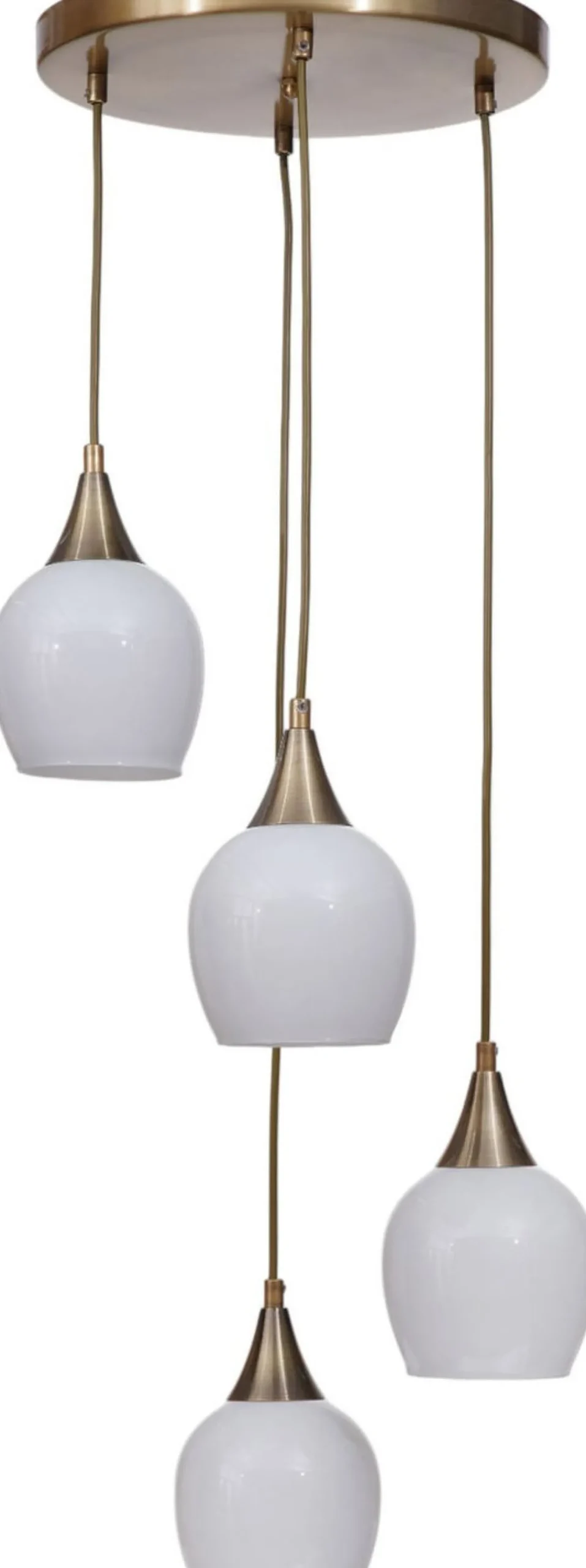 Riippuvalaisin Linento Lighting Enzo 4-osainen, pyöreä