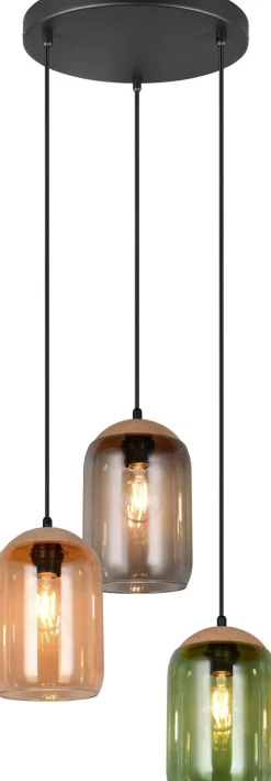 Riippuvalaisin Trio Cork, 3-os, E27, moniväri