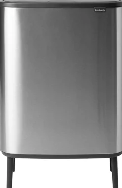 Roska-astia Brabantia Bo Touch Hi 2 x 30L Matt Steel Fingerprint Proof