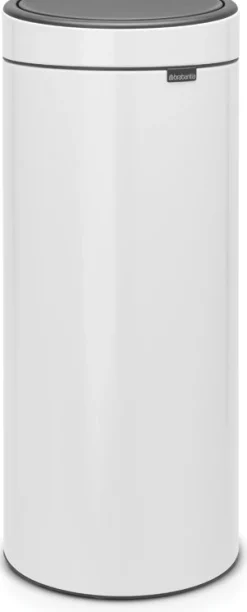 Roska-astia Brabantia Touch Bin 30 L White