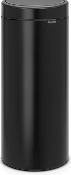 Roska-astia Brabantia Touch Bin 30 L Matt Black