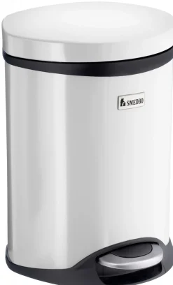 Roska-astia Smedbo 6 l soft close valkoinen