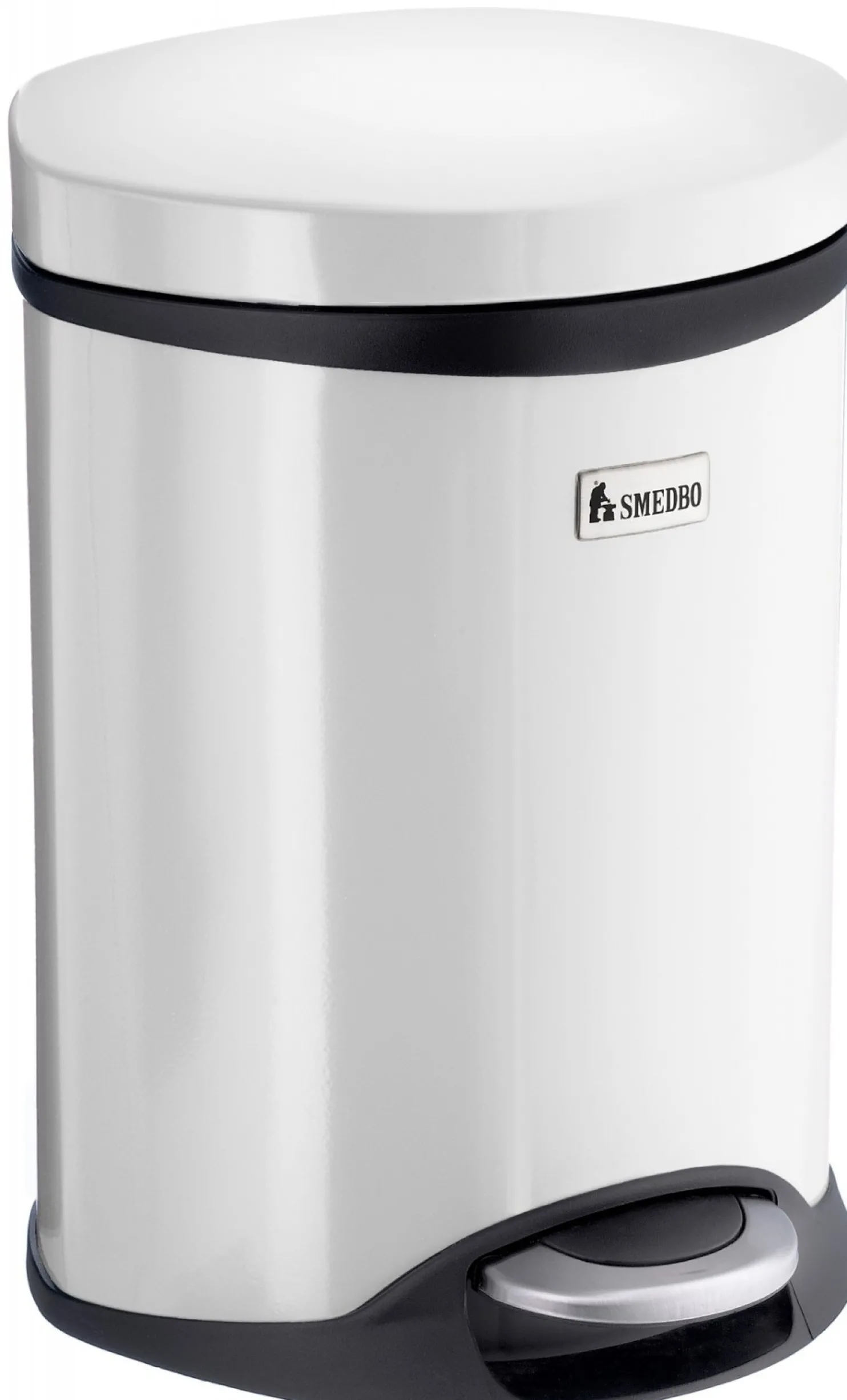 Roska-astia Smedbo 6 l soft close valkoinen
