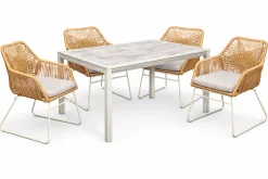 Ruokailuryhmä Baltic Garden Palermo pöytä, 200 cm, 4 kplSeville-nojatuolia