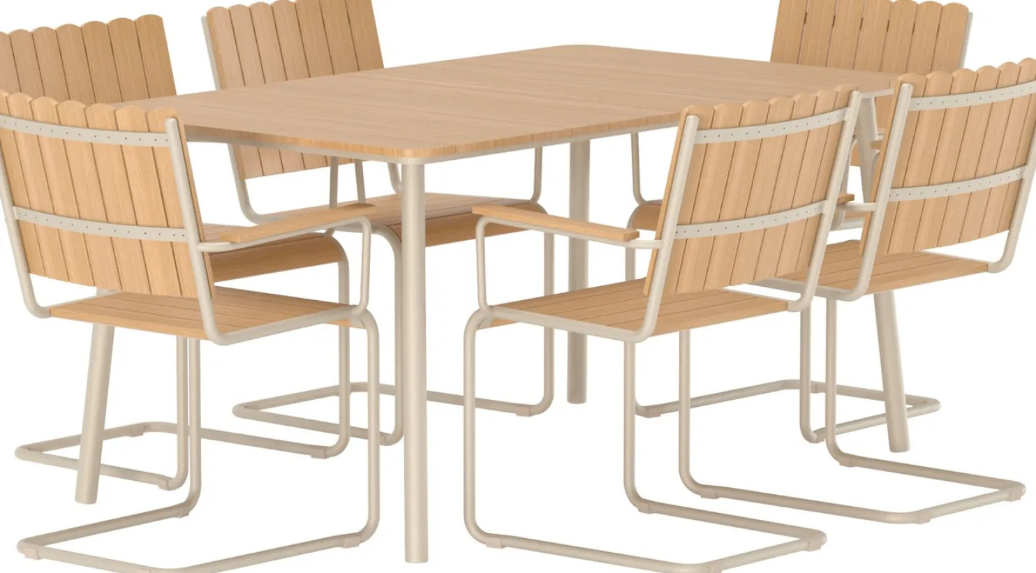 Ruokailuryhmä ulos Venture Home Holmsund, 150x90cm