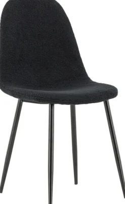 Ruokapöydän tuoli Venture Home Polar Teddy, musta