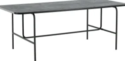 Ruokapöytä Venture Home Uno, 200x90cm, musta