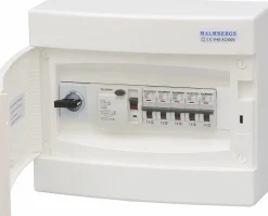 Ryhmäkeskus Malmbergs 1x12 modulia, IP40, pinta-asennus