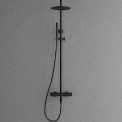 Sadesuihkusetti Scandtap Pleasure 3 Black, termostaattihanalla, musta