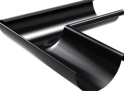 Sadevesijärjestelmä Ruukki puolipyöreä: kourun sisäkulma 90° ø125mm, eri värejä