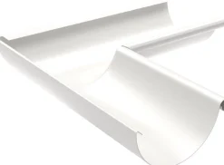 Sadevesijärjestelmä Ruukki puolipyöreä: kourun sisäkulma 90° ø125mm, eri värejä