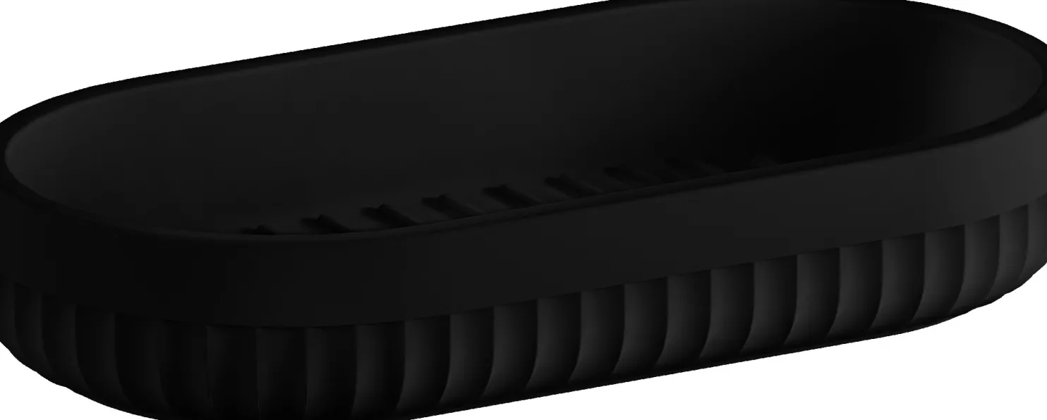 Saippuakuppi/saippua-astia Beslagsboden BB565, mattamusta