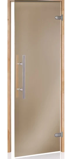Saunan lasiovi Andres Glass Light Premium, leppäkarmi, eri kokoja, eri värejä