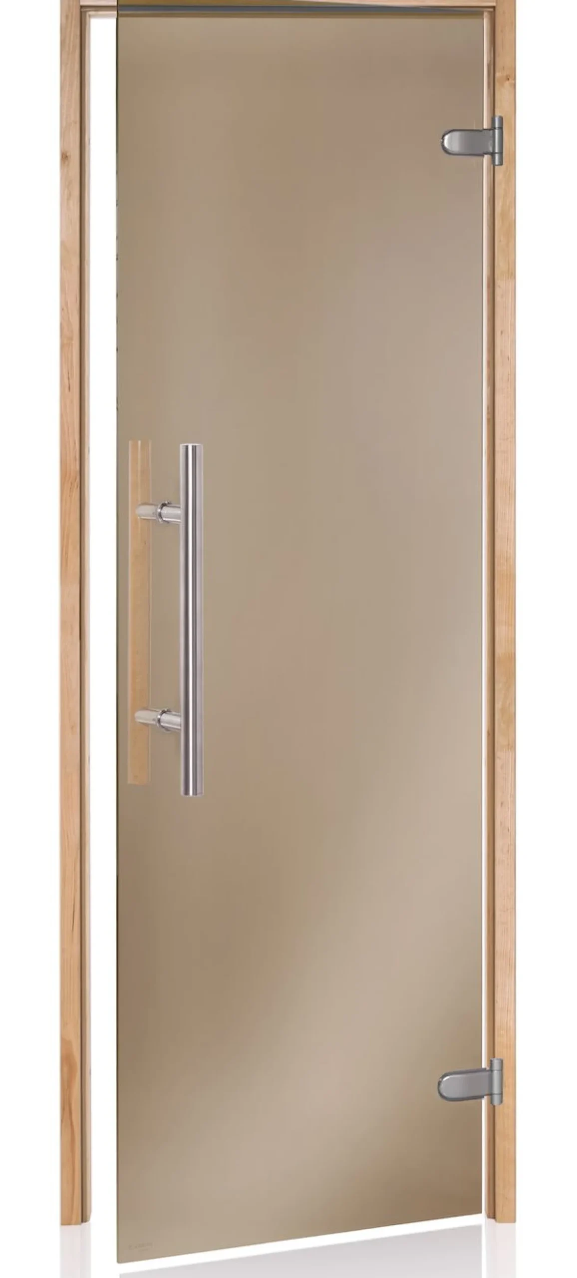 Saunan lasiovi Andres Glass Light Premium, leppäkarmi, eri kokoja, eri värejä
