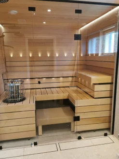 Saunapaneeli Sun Sauna 15x120x1800 mm STS4 tervaleppä
