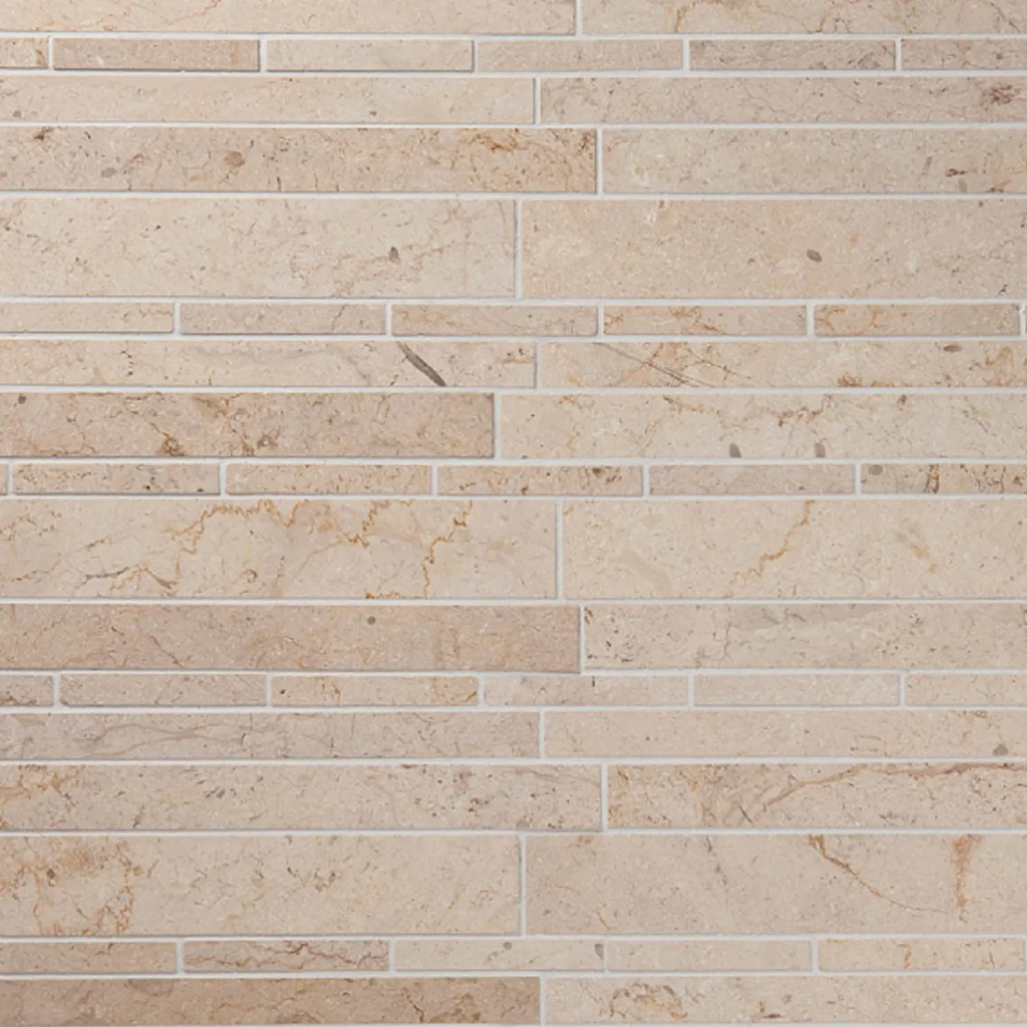 Sauvamosaiikki Qualitystone Crema Light, kiiltävä, verkolla, vapaa mitta