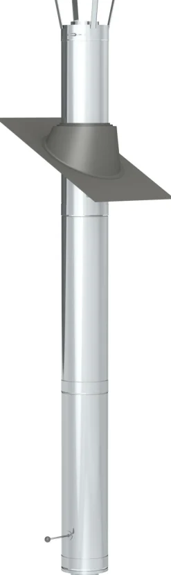 Savupiippu/takan piippu Jeremias 3m, Ø130mm, rst