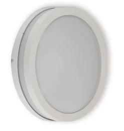 Seinä- ja kattovalaisin Ensto Lumia AVN260 60W Ø260x95 mm E27 IP54 valkoinen