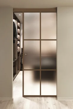 Seinäkiinnitteinen liukuovi Hietakari Inne W1P Paris, soft closing -mekanismilla, mittatilaus, eri vaihtoehtoja